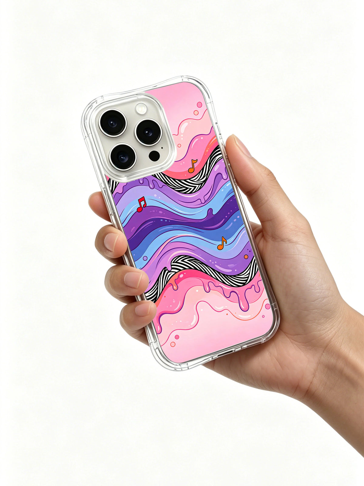 Product or handheld view of the Bubblegum Storm Sonata case