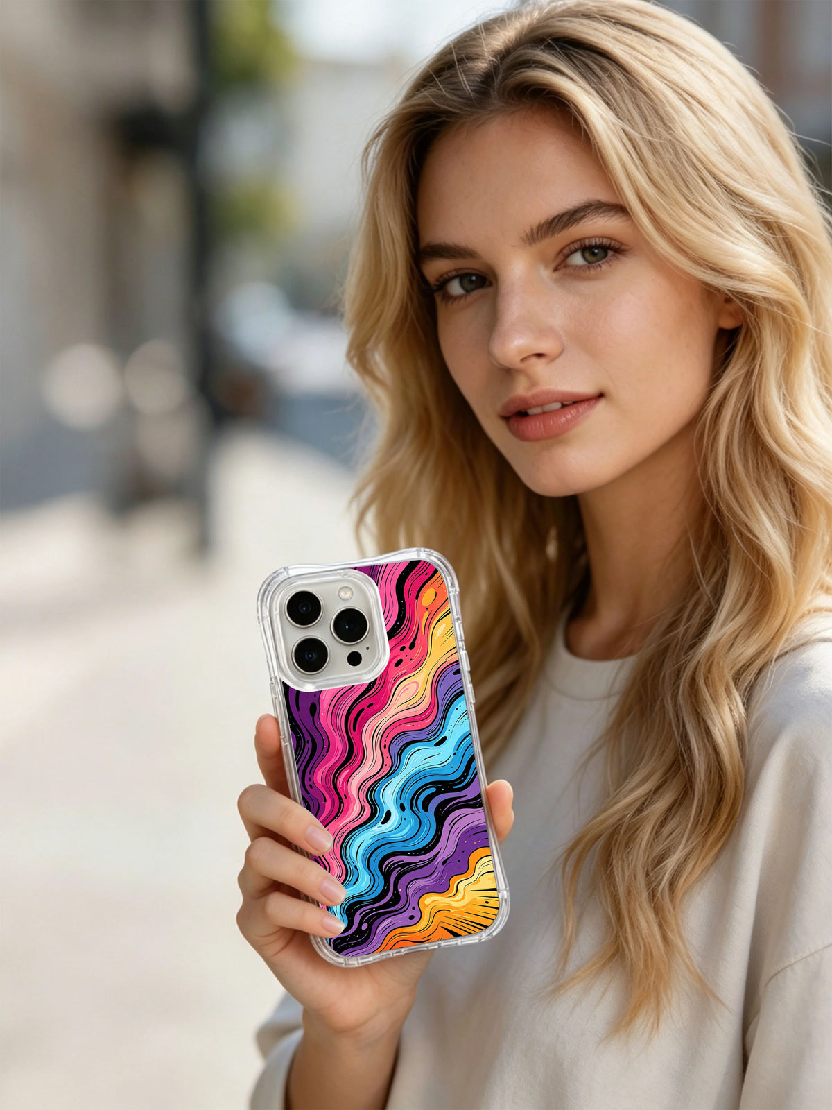 Product or handheld view of the Cosmic Berry Mirage case
