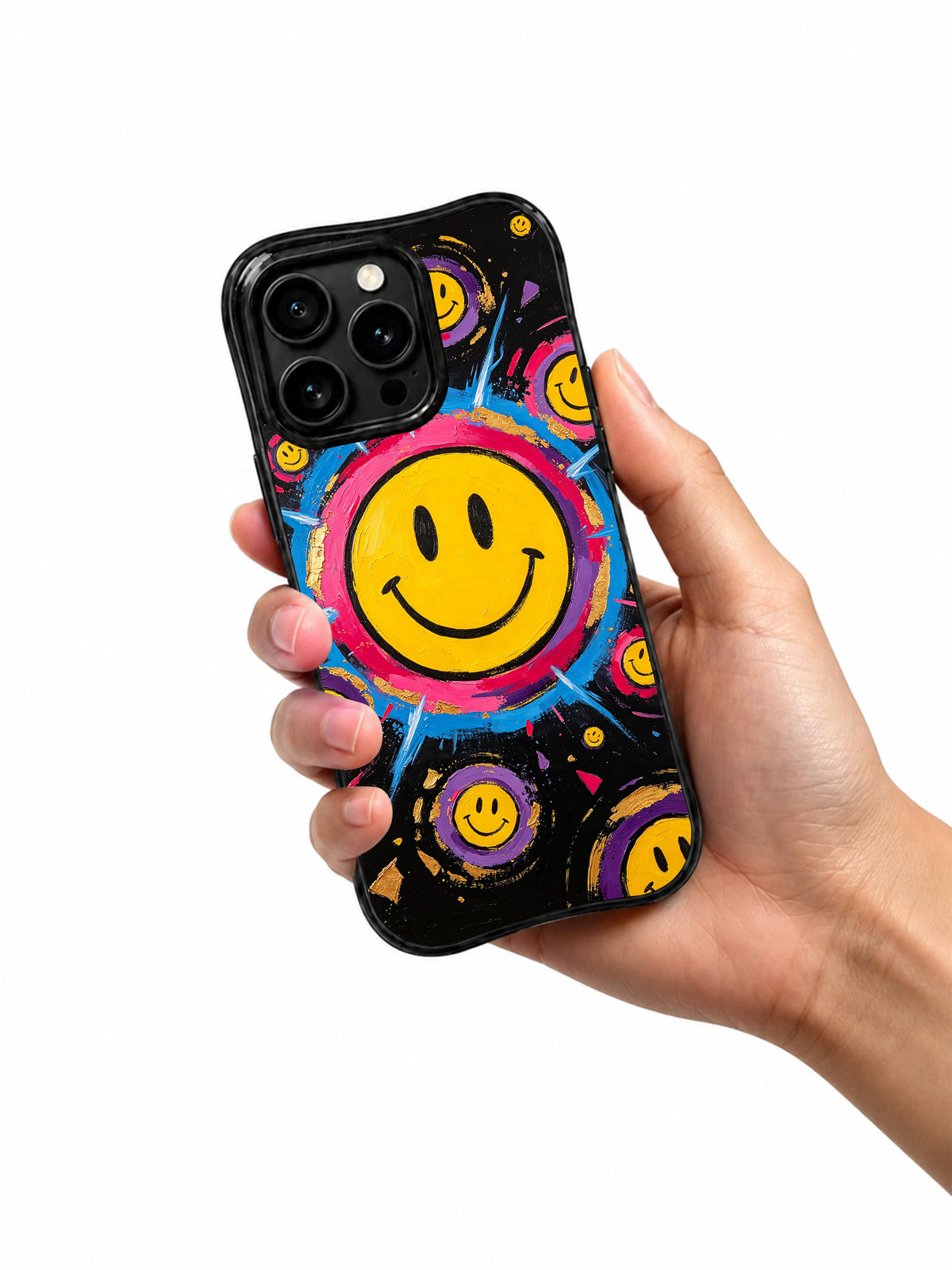 Product or handheld view of the Bold Smile Energy Field case