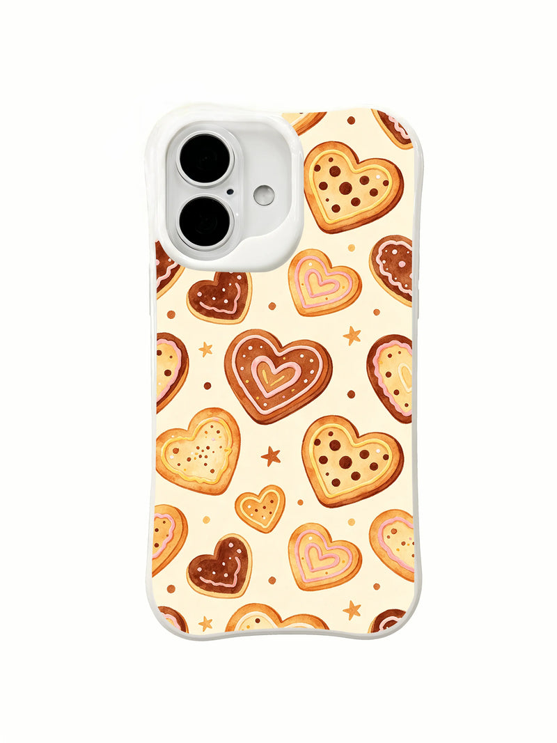 Heart Cookie Wonderland iPhone 16 Plus Case – Cute Cottagecore Art