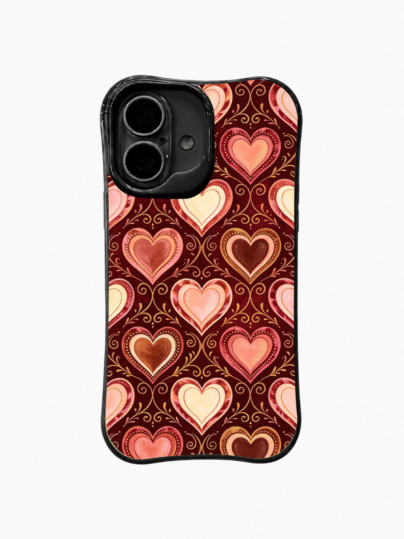 Velvet Hearts at Dusk iPhone 16 Plus Case – Dark Romantic Art