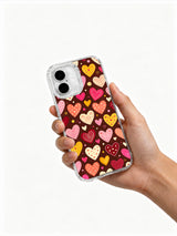 Product or handheld view of the Heart Confetti Celebration case