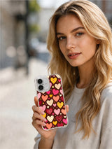 Product or handheld view of the Heart Confetti Celebration case