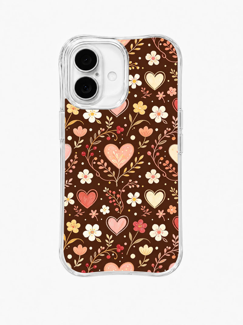 Heart Blossom Wonderland iPhone 16 Plus Case – Floral Art
