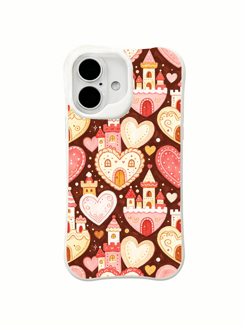 Heart Candy Castle iPhone 16 Plus Case – Cottagecore Art