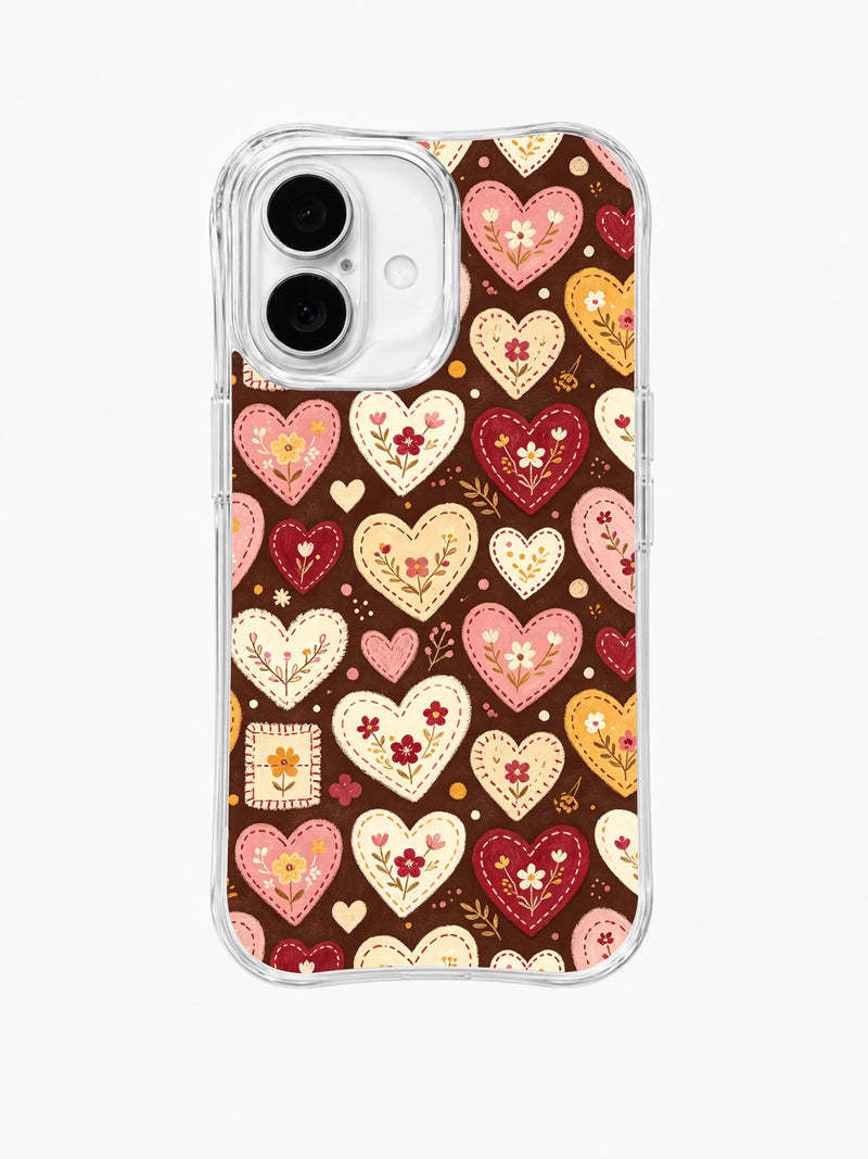 Heart Garden Picnic Blanket iPhone 16 Plus Case – Cottagecore Art