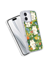 Product or handheld view of the Butterfly Bunny Forest case