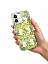 Product or handheld view of the Bunny Flower Tea Party case