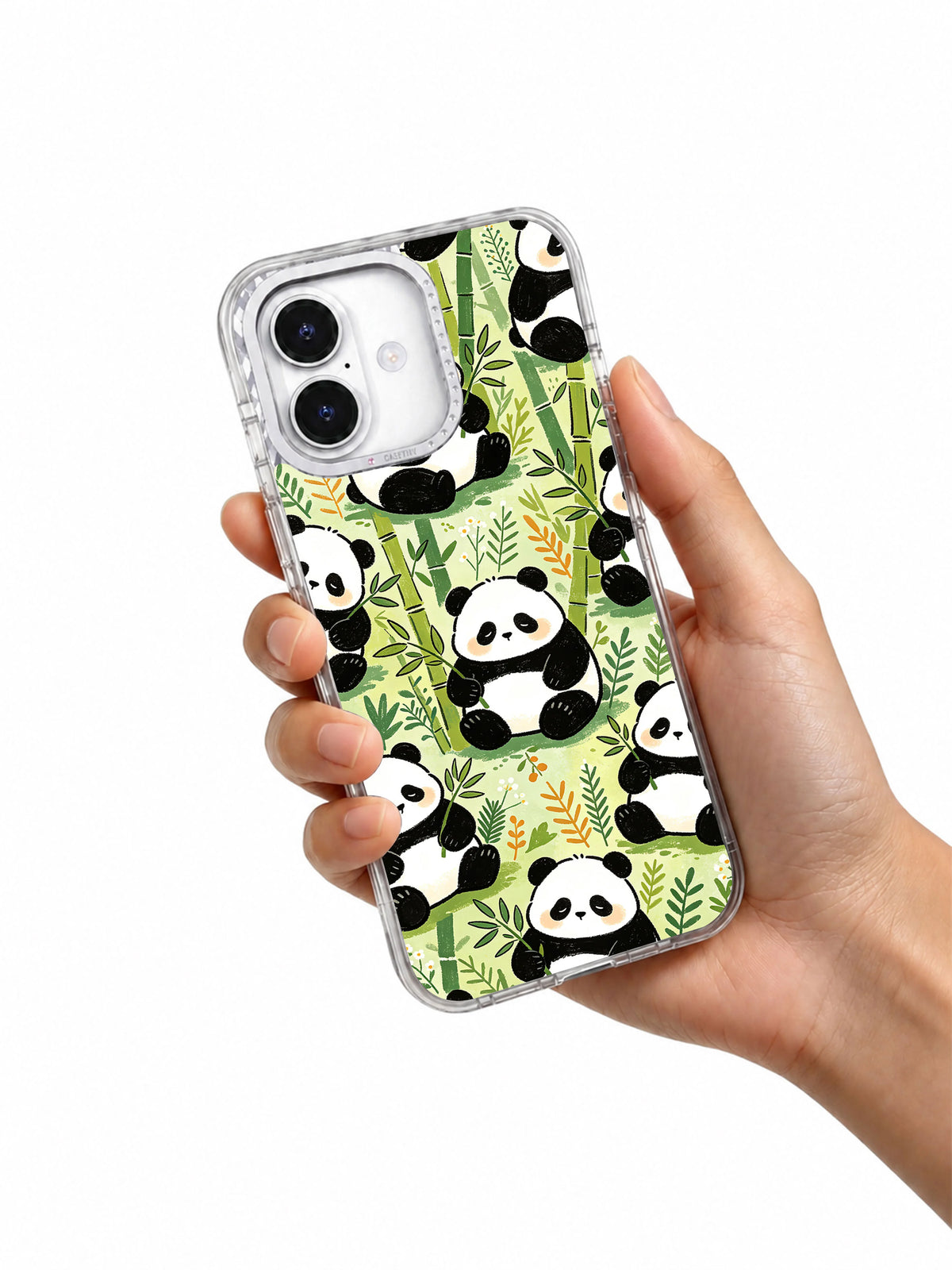 Product or handheld view of the Little Panda Bamboo Dream case