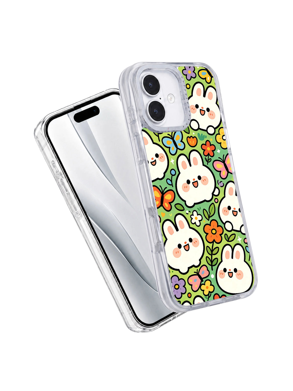 Product or handheld view of the Little Bunny Butterfly Garden case