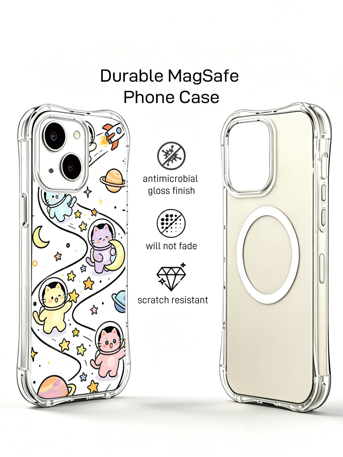 Doğrulanmamış koruma, uyum veya MagSafe ifadeleri içeren tedarik pazarlama görseli