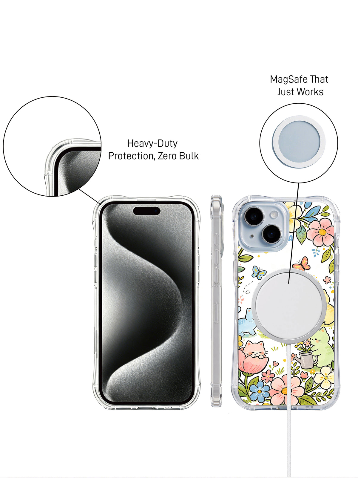 Supplied marketing graphic with unverified protection, fit or MagSafe statements