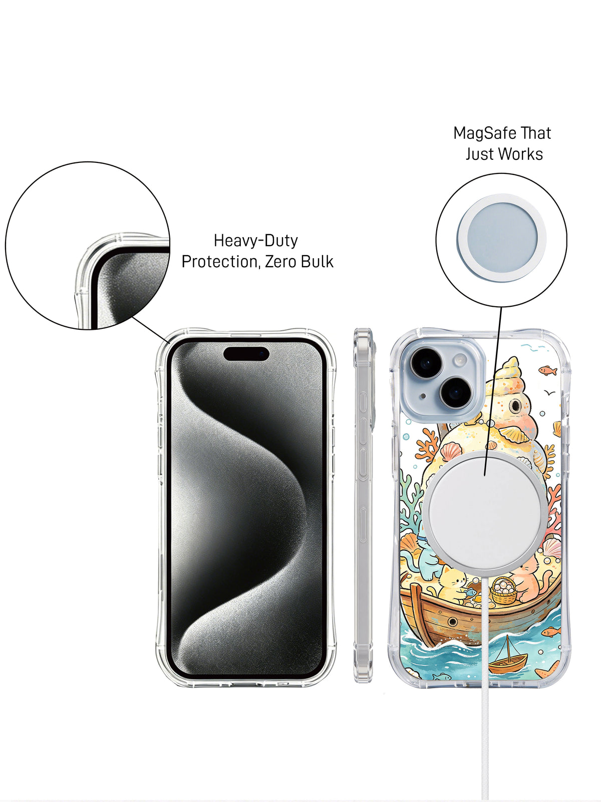 Supplied marketing graphic with unverified protection, fit or MagSafe statements