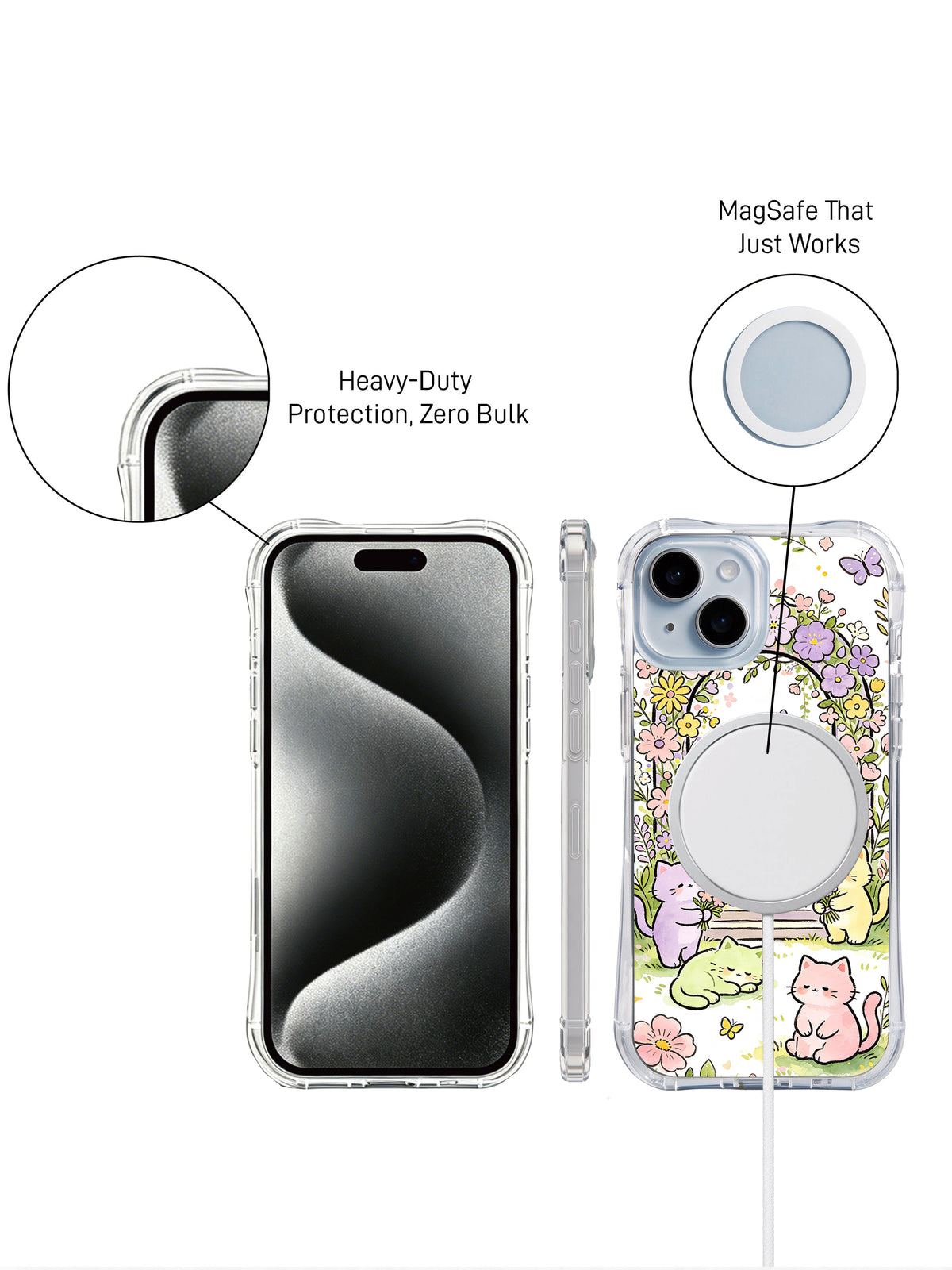Supplied marketing graphic with unverified protection, fit or MagSafe statements