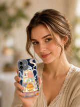 Frosted Ghost Bakery iPhone case lifestyle view