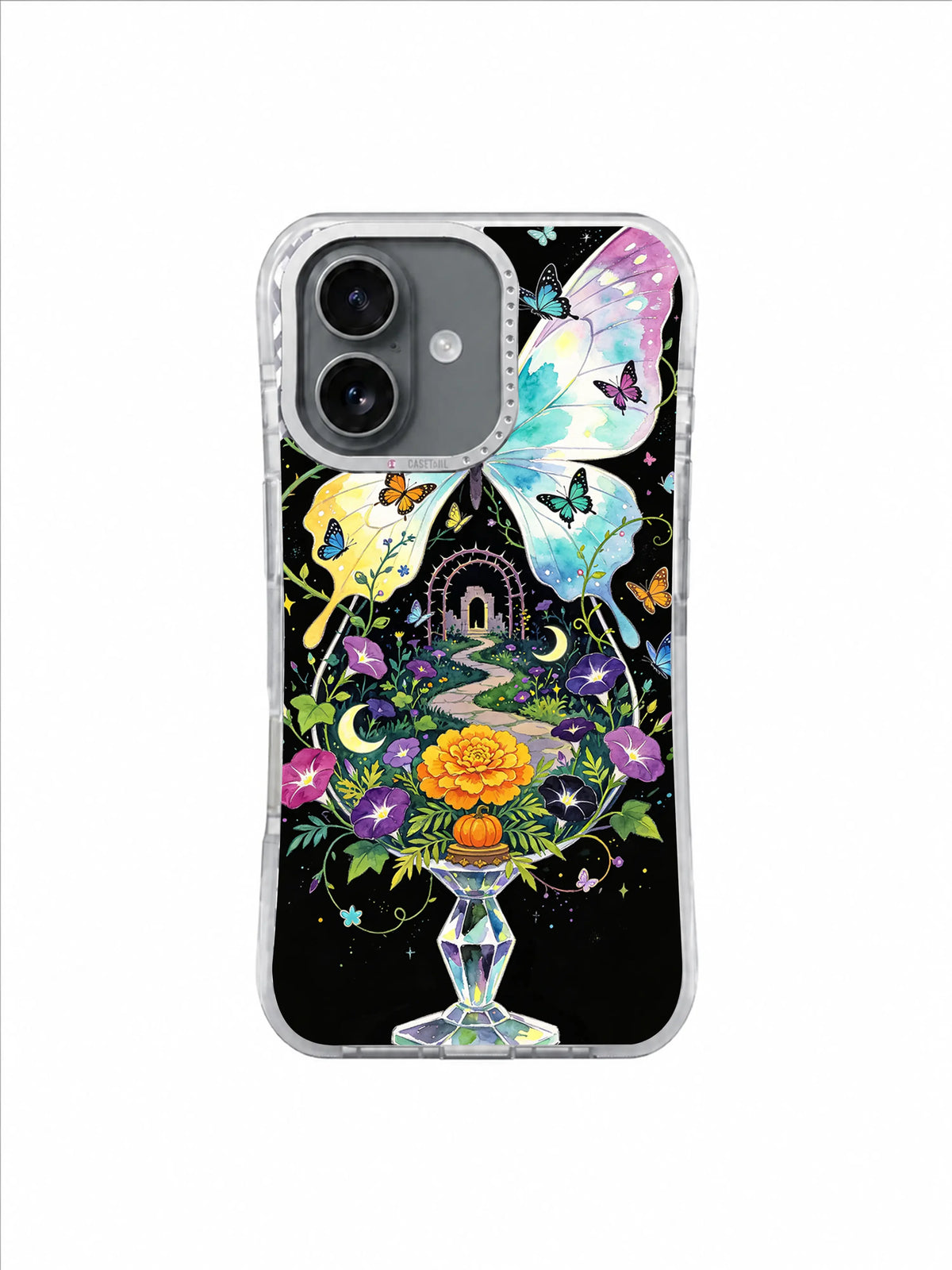 Moonflower Wish Gate butterfly garden iPhone case artwork