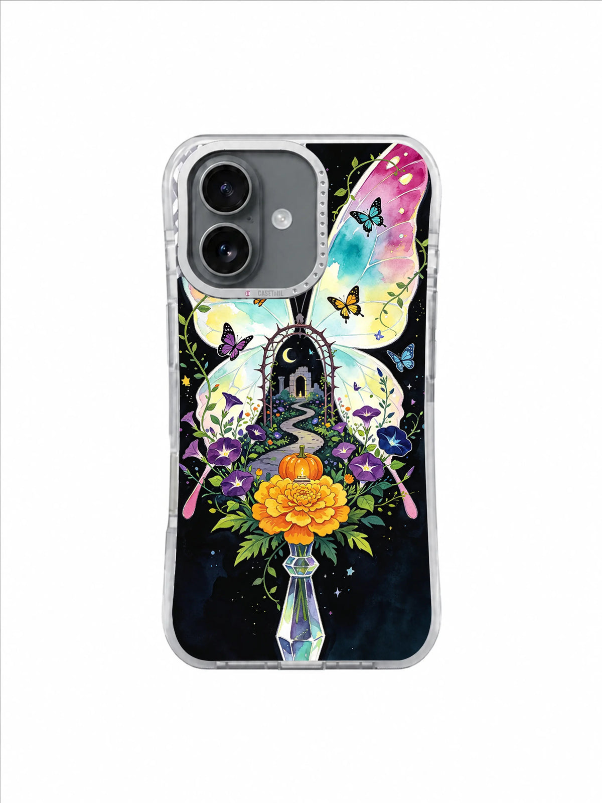Pumpkin Spirit Passage butterfly iPhone case artwork