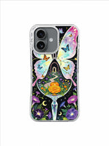 Violet Thorn Butterfly floral iPhone case artwork