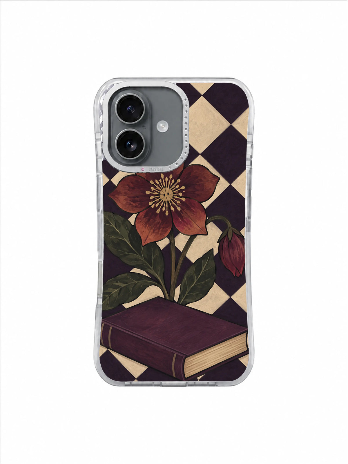 A Flower Between the Pages Copper Bloom Bookmark artwork iPhone 17 Case