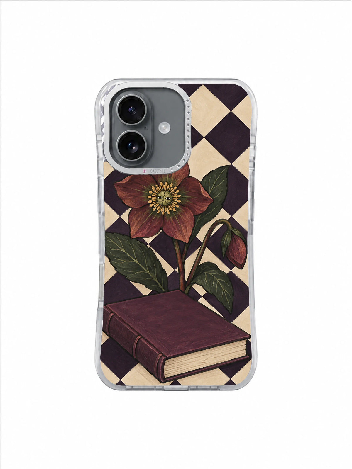 A Flower Between the Pages Old Library Blossom artwork iPhone 17 Case