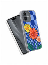 Three Gerberas One Good Day iPhone 17 Case angled clear shell view