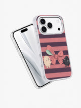 Angled front and back view of A Knot for Two iPhone 17 Pro case