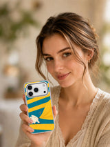 Lifestyle portrait with The Wind Has Pockets iPhone 17 Pro case