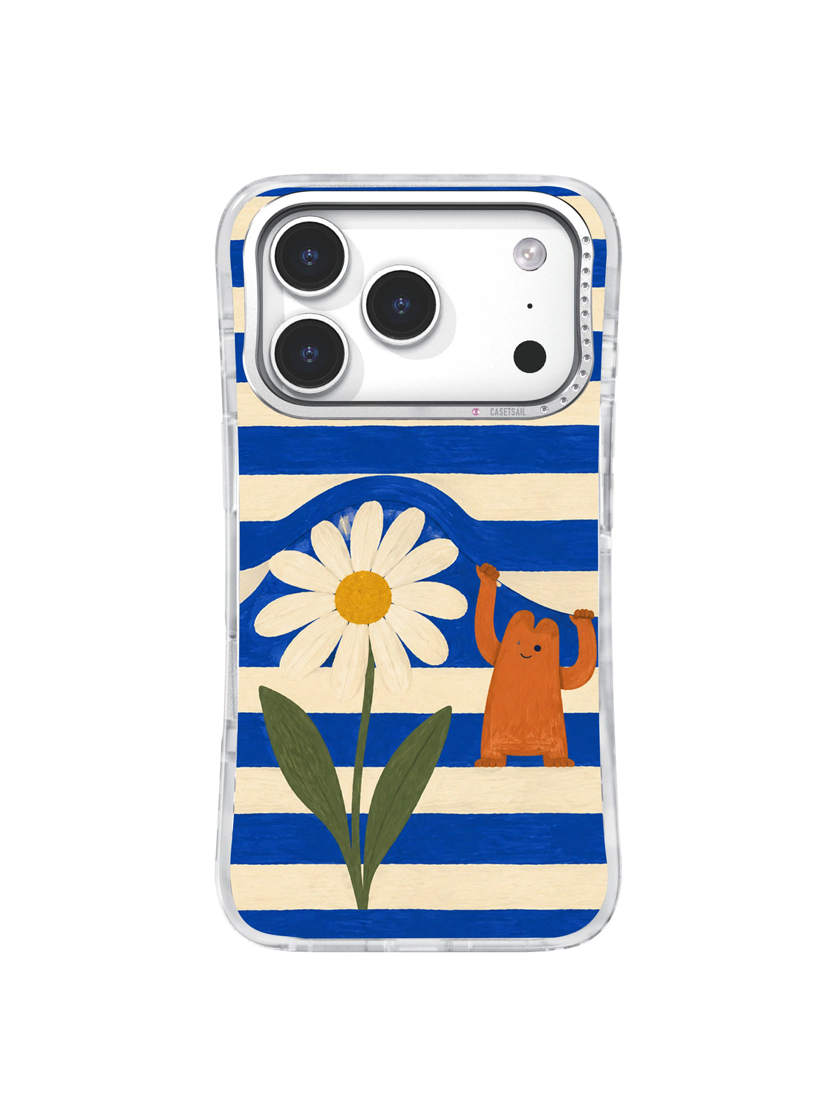 Front product view of The Daisy Detour iPhone 17 Pro case