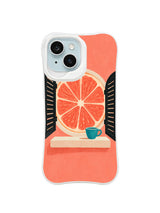 The Grapefruit Window iPhone case pattern 4, open grapefruit window