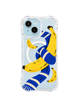 The Banana Scarf Knot iPhone case pattern 5, asymmetric banana scarf composition
