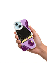 The Plum Moon Bookmark iPhone 13 case in hand