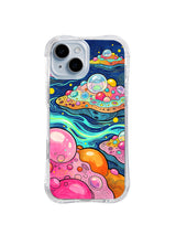 Bubble Island Dream pattern iPhone 15 case