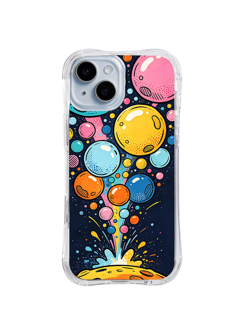 Happy Bubble Universe iPhone Case