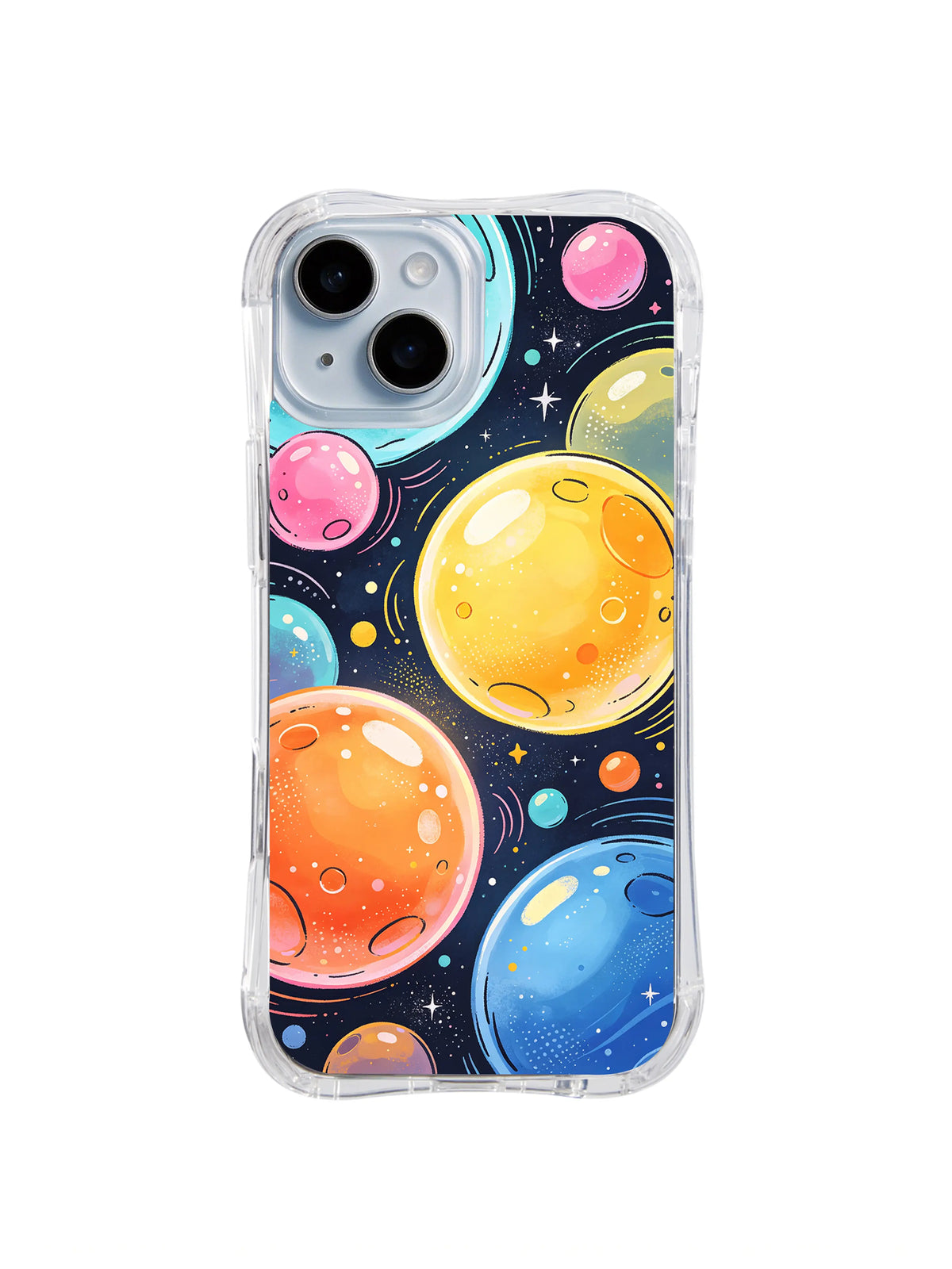 Candy Orbit Worlds pattern iPhone 15 case