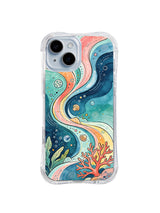 Shell Tide Orbit pattern iPhone 15 case