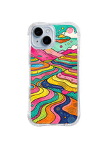 Dream Planet Terraces pattern for Electric Dream Terrain iPhone 15 case