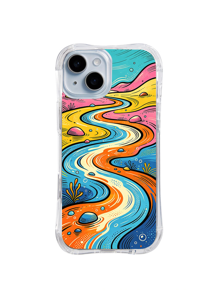 Rainbow Motion World Abstract iPhone Case