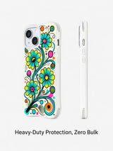 Neon Geometry Garden iPhone 15 Case product image 2