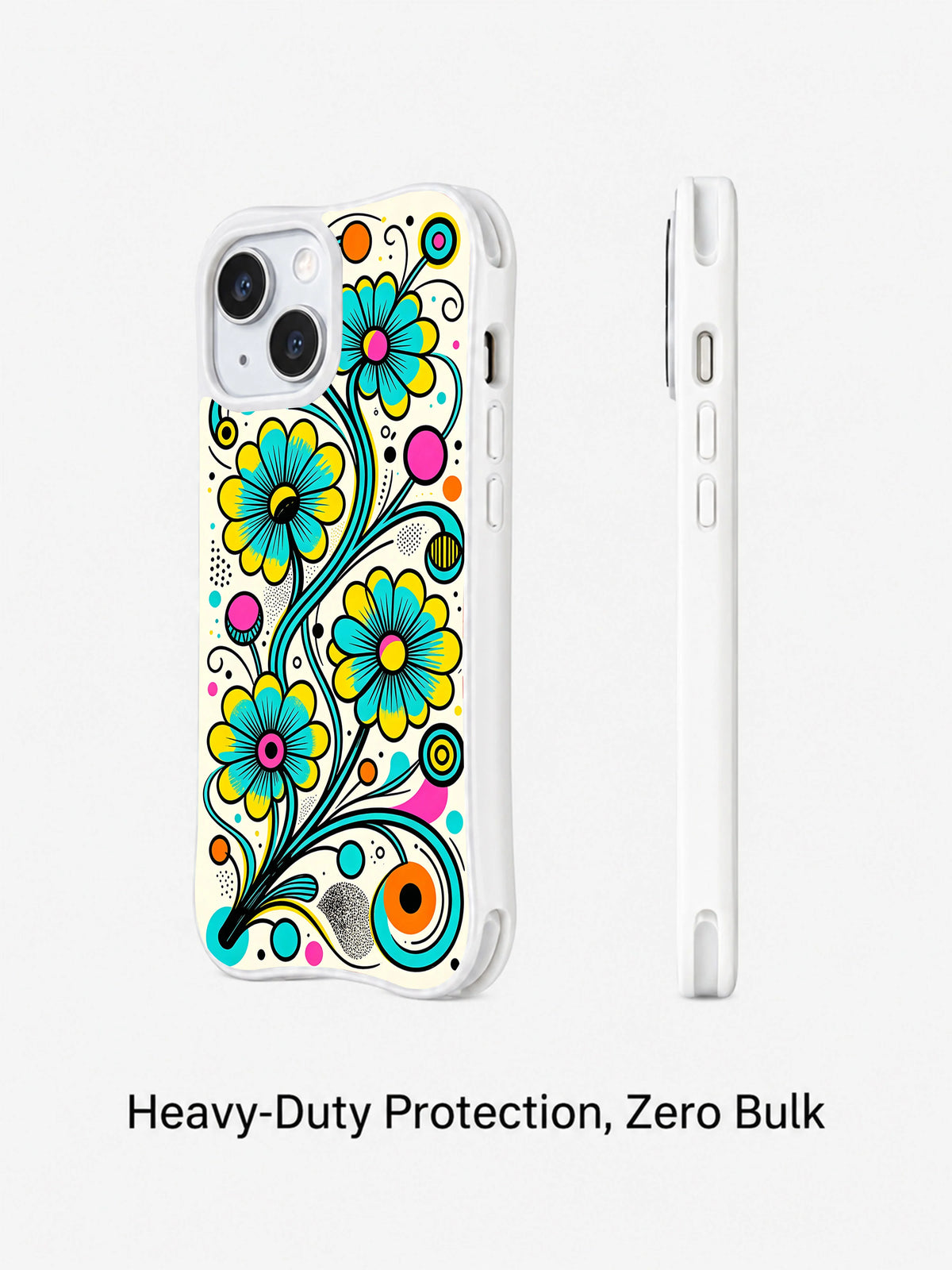 Neon Geometry Garden iPhone 15 Case product image 2