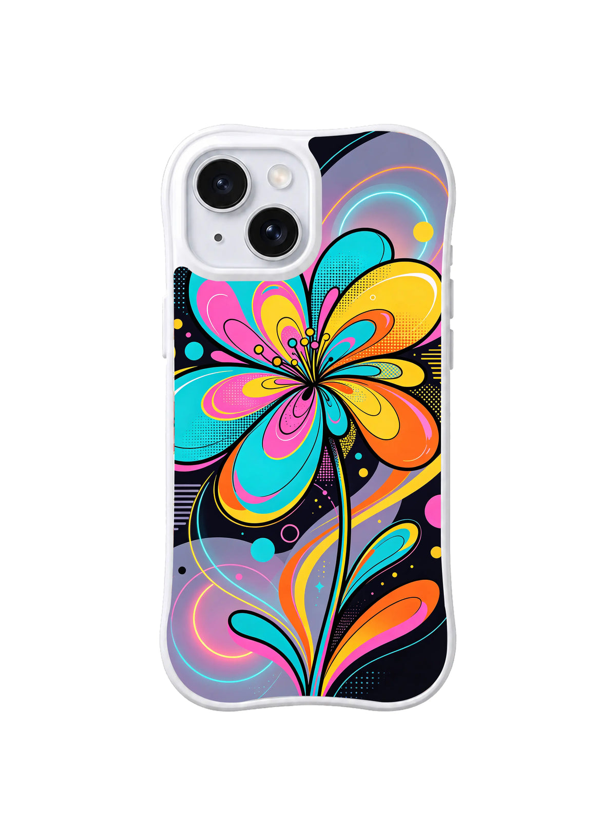 Neon Petal Orbit pattern