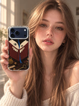 Nola Vellin artist scene with The Book That Ate the Silence iPhone 17 Pro Max Case