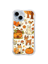 Autumn Animal Meadow pattern on iPhone 14 case