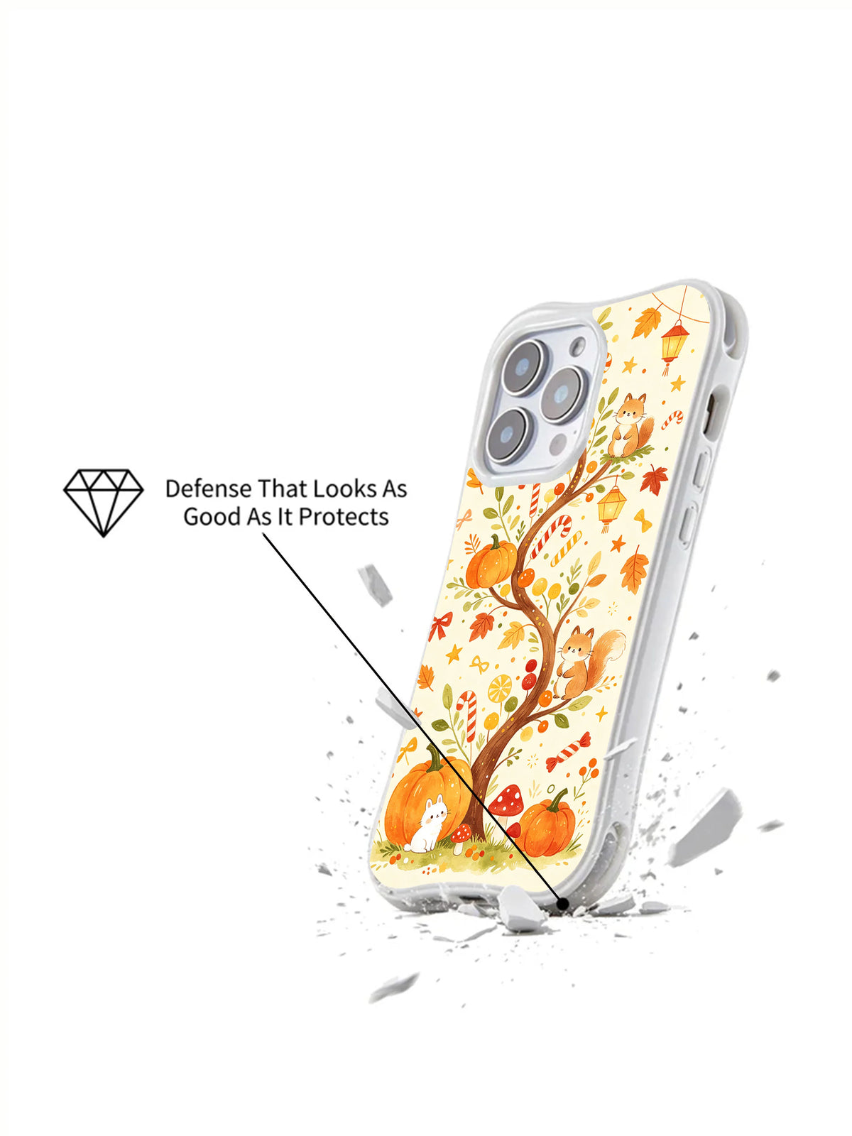 Autumn Candy Forest telefon kılıfının tanıtım görseli.