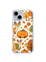 Autumn Deer Pumpkin Meadow pattern on iPhone 14 case