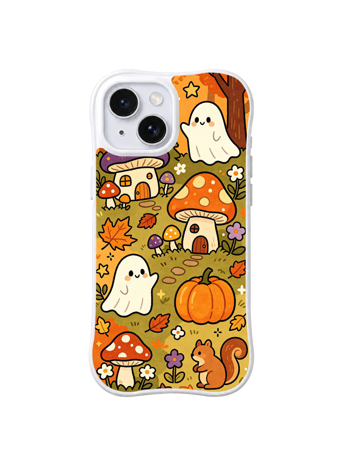 Autumn Ghost Village pattern iPhone 14 case
