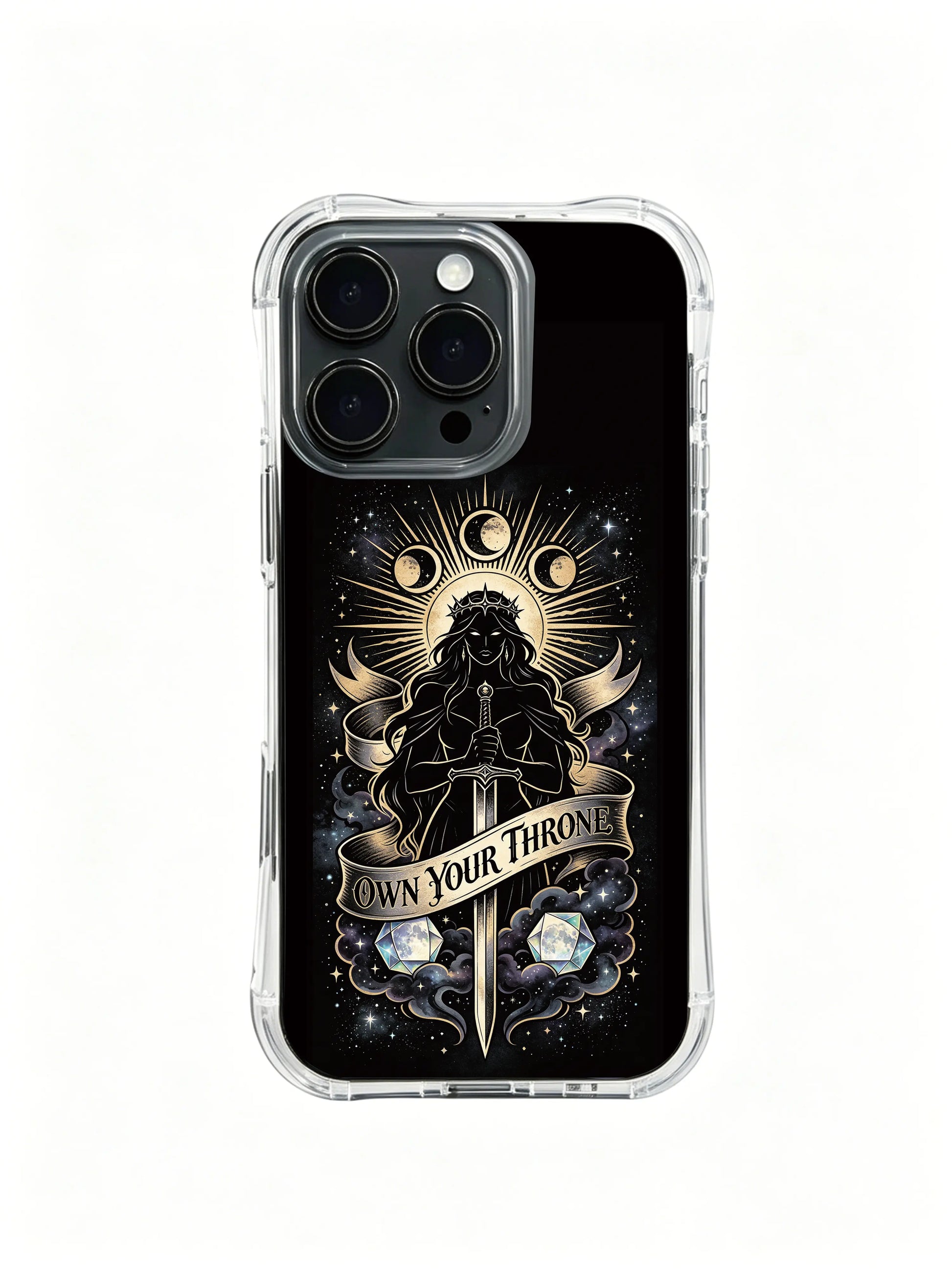 Awakened true self goddess totem PhoneCasing, high-end iPhone 14 Plus Case, fade resistant long-lasting printed casing.