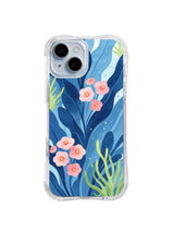 Blue Lagoon Blossoms pattern iPhone 14 case