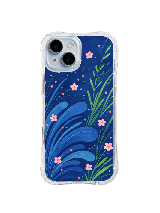Blue Prairie Song iPhone 14 case front view