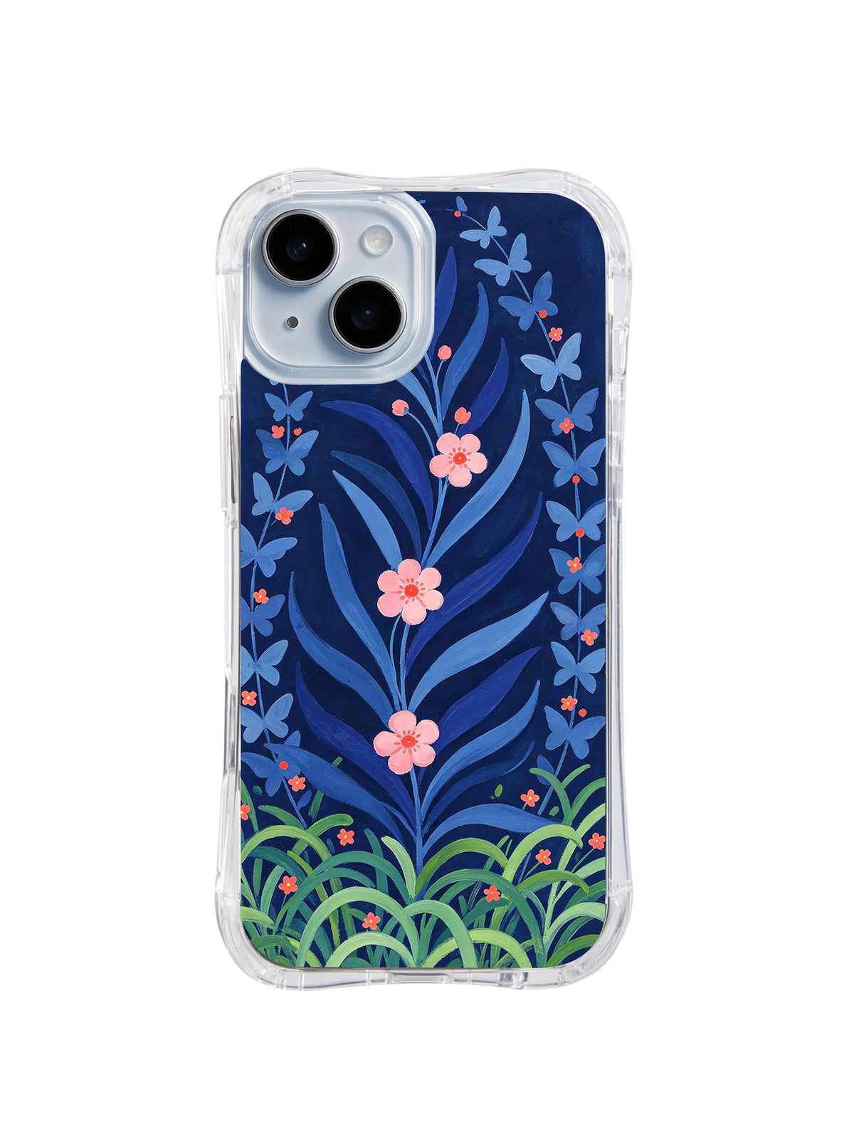 Butterfly Bloom Dance iPhone 14 case front view