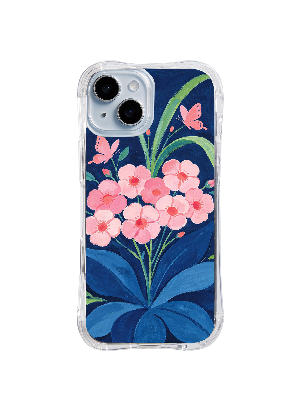 Pink Butterfly Bouquet pattern iPhone 14 case